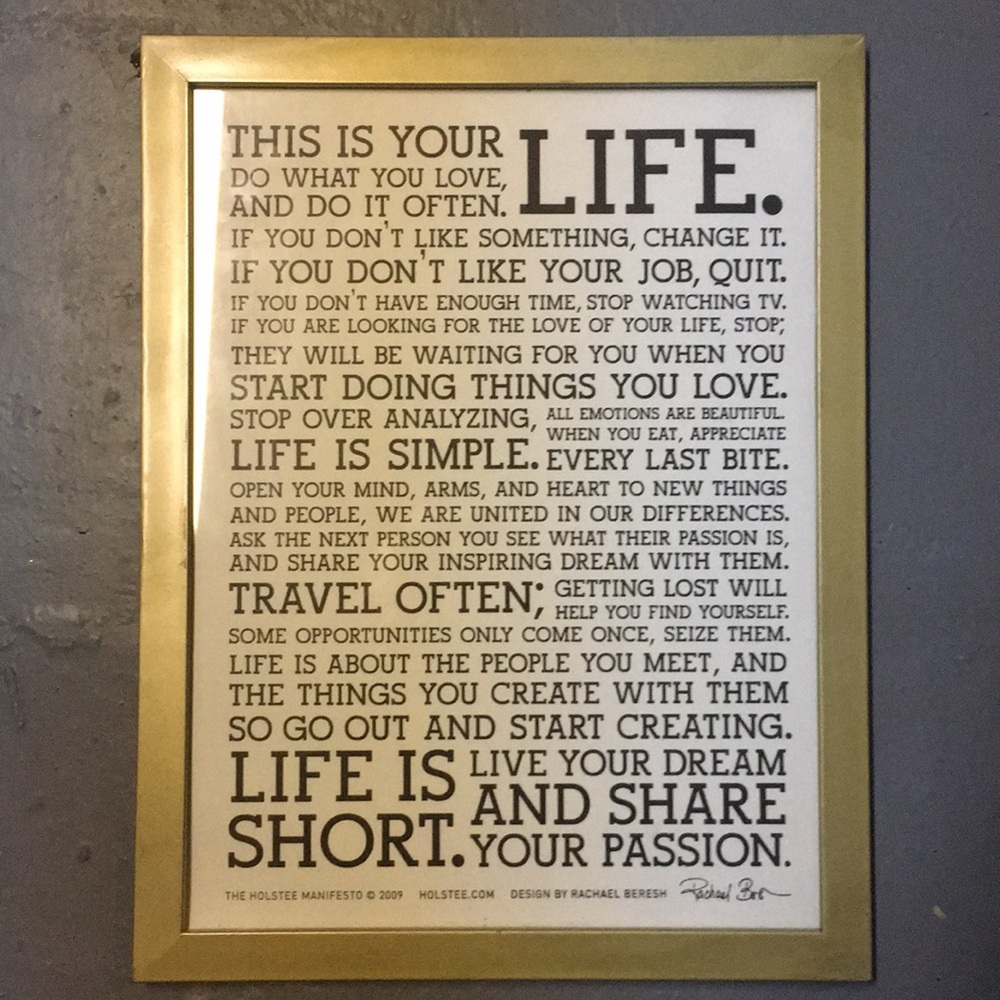 This is your life print